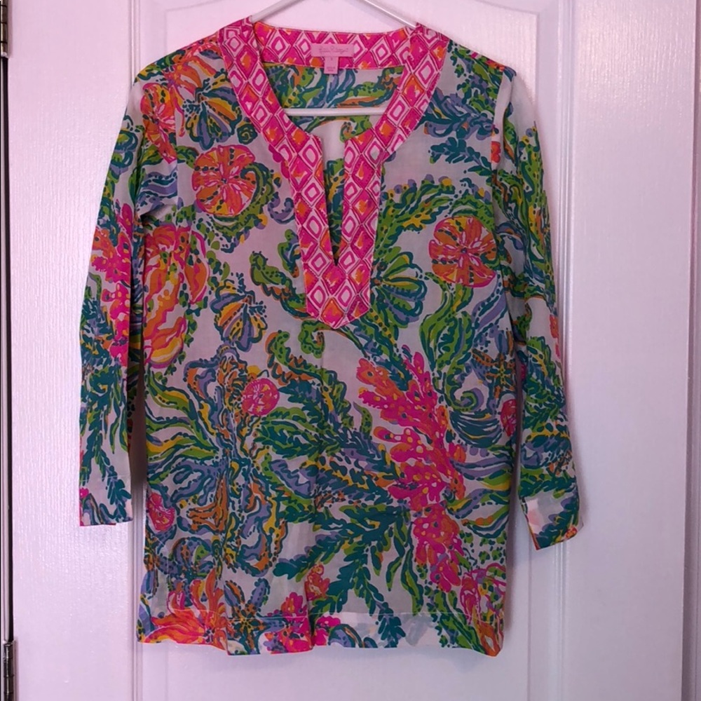 EUC Lilly Pulitzer Amelia Island Tunic small
